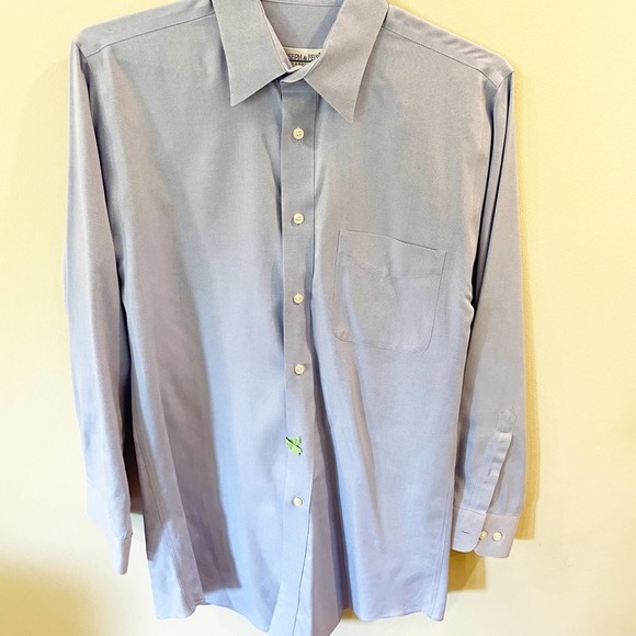 Joseph & Feiss Button Down Shirt Blue Neck 15 M - Picture 1 of 8